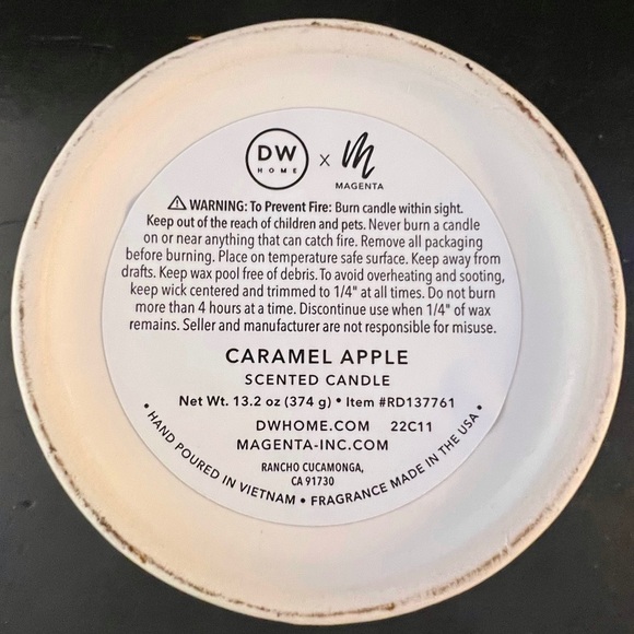 Rae Dunn WITCH’S BREW Candle Halloween Cauldron Pumpkin Ivory Black LL New - Picture 7 of 12